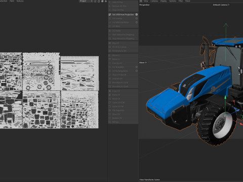 Tracteur New Holland T6 Modèle 3D
