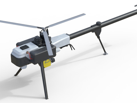 Helikopter elektryczny Vapor 55 MX Model 3D