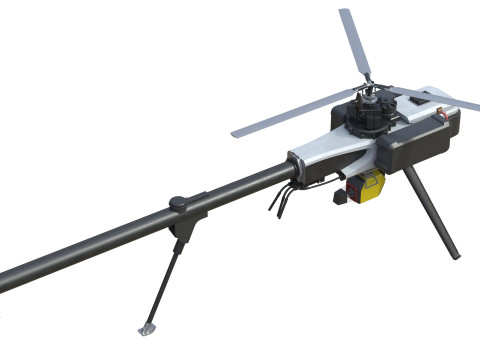 Helikopter elektryczny Vapor 55 MX Model 3D