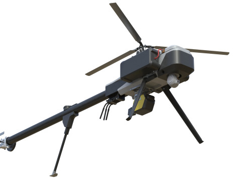 Helikopter elektryczny Vapor 55 MX Model 3D