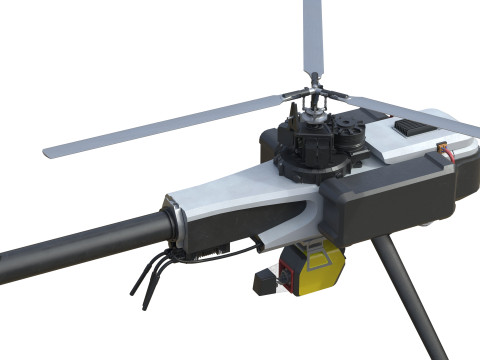 Helikopter elektryczny Vapor 55 MX Model 3D