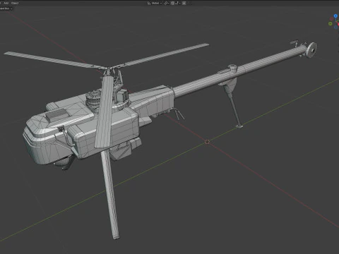 Vapor 55 MX electric helicopter 3D Model