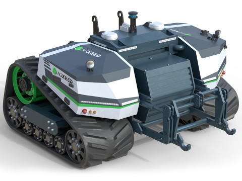 Agxeed AgBot 5 자율 트랙터 3D 모델