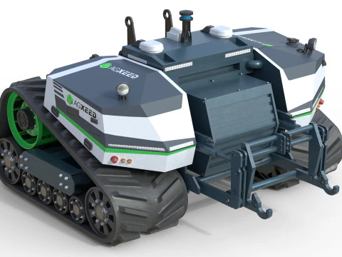 Agxeed AgBot 5 autonomous tractor 3D Model