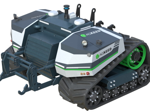 Agxeed AgBot 5 自律型トラクター 3Dモデル