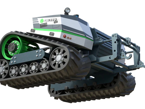 Agxeed AgBot 5 autonomous tractor 3D Model