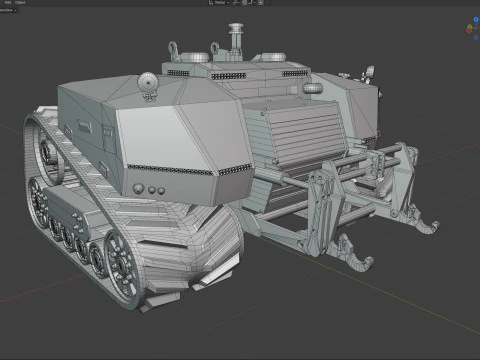 Agxeed AgBot 5 autonomous tractor 3D Model