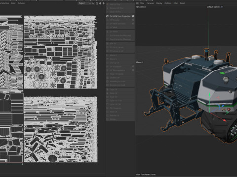 Agxeed AgBot 5 自律型トラクター 3Dモデル
