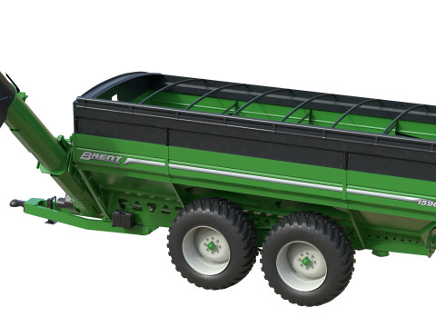 ब्रेंट 1596 डुअल ऑगर ग्रेन कार्ट 3D मॉडल