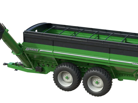 Brent 1596 Dual Auger Grain Cart 3D Model