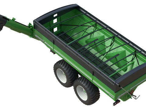 ब्रेंट 1596 डुअल ऑगर ग्रेन कार्ट 3D मॉडल