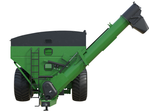 ब्रेंट 1596 डुअल ऑगर ग्रेन कार्ट 3D मॉडल