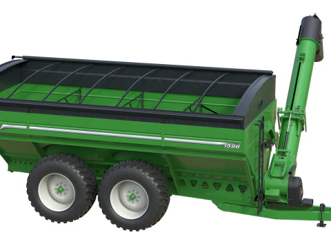 Brent 1596 Dual Auger Grain Cart 3D Model