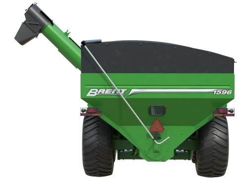 ब्रेंट 1596 डुअल ऑगर ग्रेन कार्ट 3D मॉडल