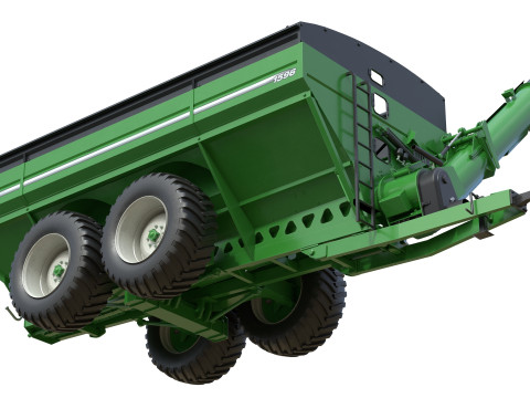 ब्रेंट 1596 डुअल ऑगर ग्रेन कार्ट 3D मॉडल