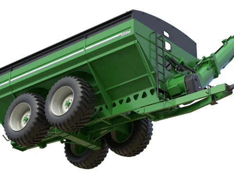 Brent 1596 Dual Auger Grain Cart 3D Model