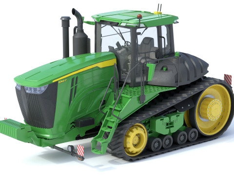 Trattore cingolato John Tractor 9RT Modello 3D