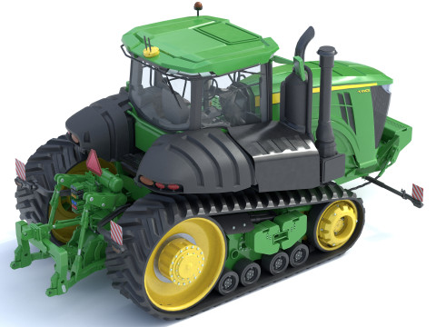 Trattore cingolato John Tractor 9RT Modello 3D