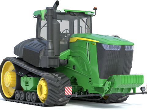 Trattore cingolato John Tractor 9RT Modello 3D