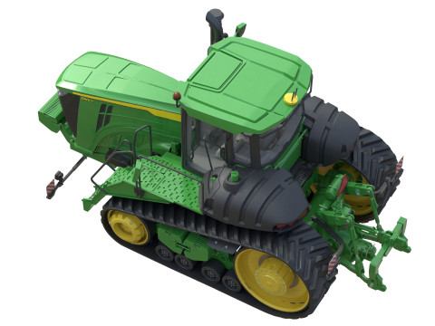 Trattore cingolato John Tractor 9RT Modello 3D