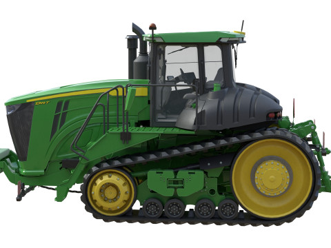 Trattore cingolato John Tractor 9RT Modello 3D