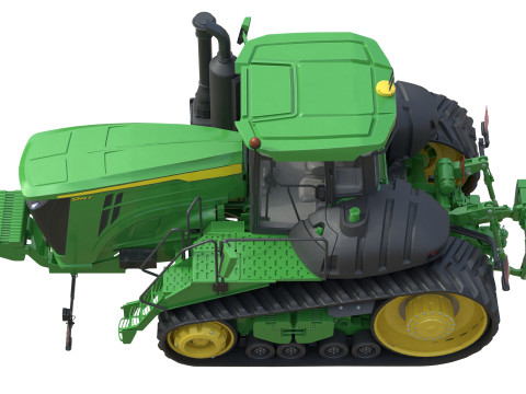 Trattore cingolato John Tractor 9RT Modello 3D
