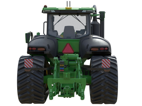 Trattore cingolato John Tractor 9RT Modello 3D