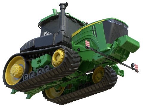 Trattore cingolato John Tractor 9RT Modello 3D