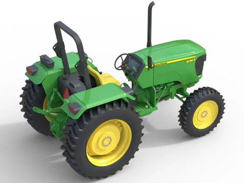 Traktor John Deere 5050D Model 3D