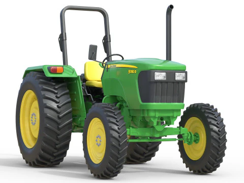 Traktor John Deere 5050D Model 3D