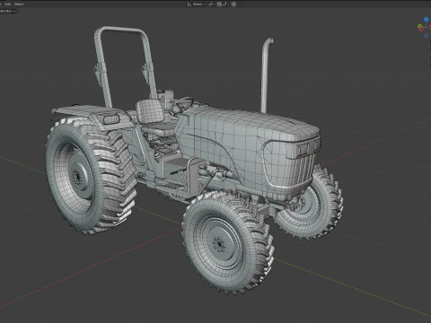 Traktor John Deere 5050D Model 3D