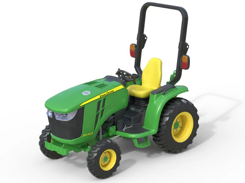 John Deere 3046R Compact Utility Tractor 3D Model