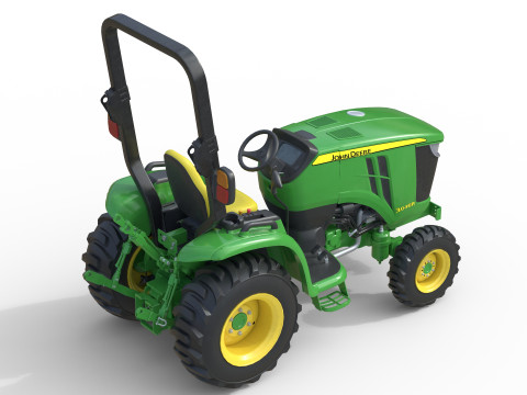 John Deere 3046R Kompakter Nutztraktor 3D Modell