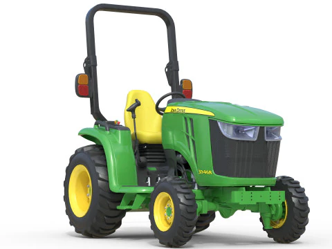 John Deere 3046R Compact Utility Tractor 3D Model