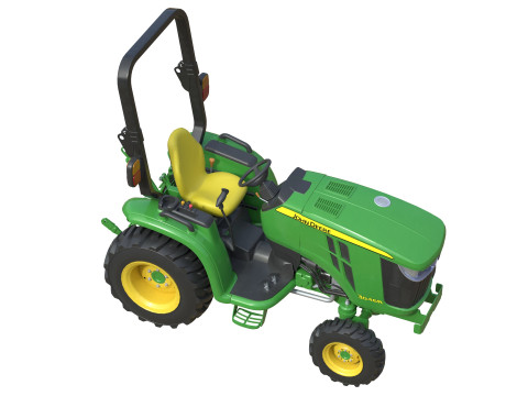John Deere 3046R Kompakter Nutztraktor 3D Modell