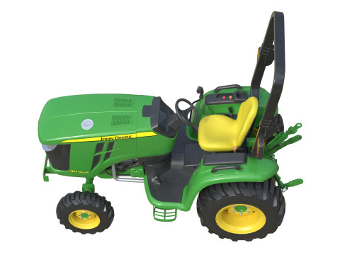 John Deere 3046R Kompakter Nutztraktor 3D Modell