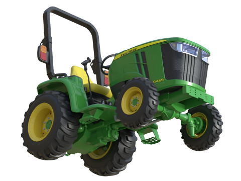 John Deere 3046R Kompakter Nutztraktor 3D Modell