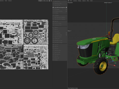John Deere 3046R Kompakter Nutztraktor 3D Modell