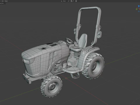 John Deere 3046R Compact Utility Tractor 3D Model