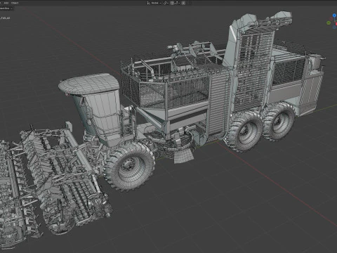 Holmer Terra Dos T40-40 beet harvester 3D Model