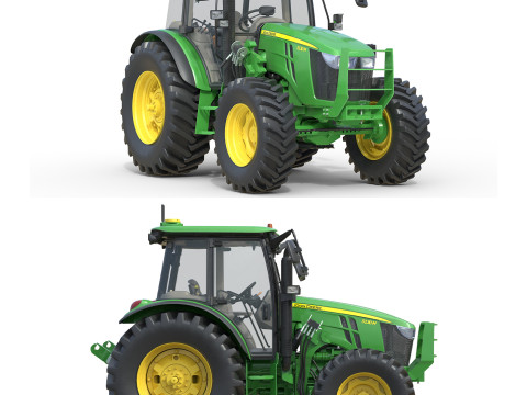 Tracteur John Deree 5130M Modèle 3D