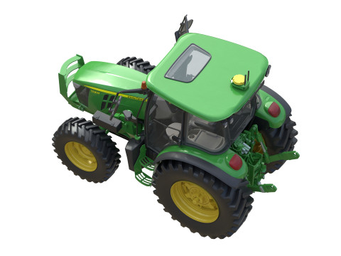 존 데리 5130M 트랙터 3D 모델