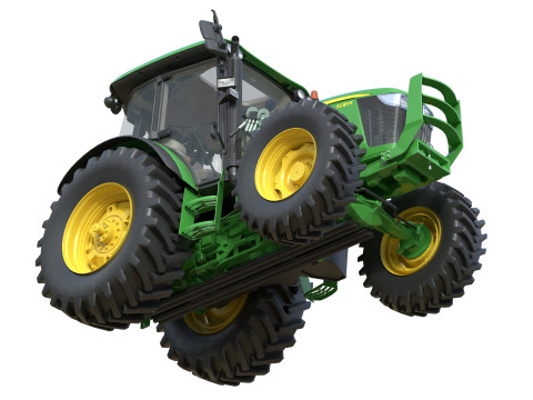 존 데리 5130M 트랙터 3D 모델