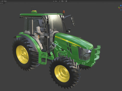 존 데리 5130M 트랙터 3D 모델