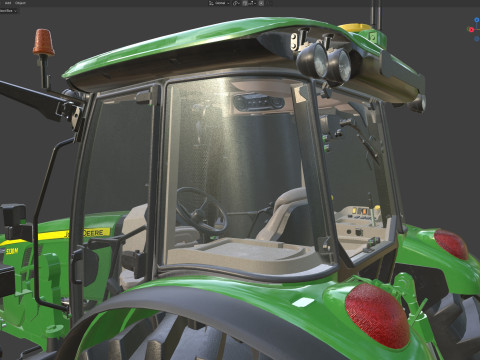 존 데리 5130M 트랙터 3D 모델