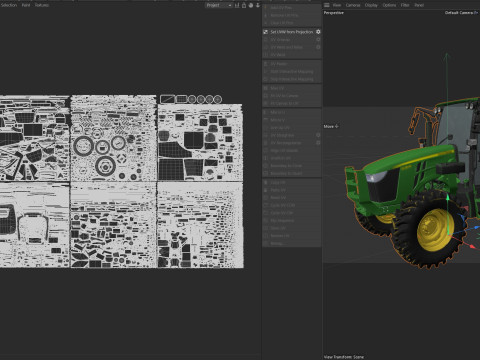 존 데리 5130M 트랙터 3D 모델