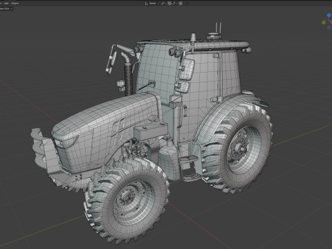 존 데리 5130M 트랙터 3D 모델