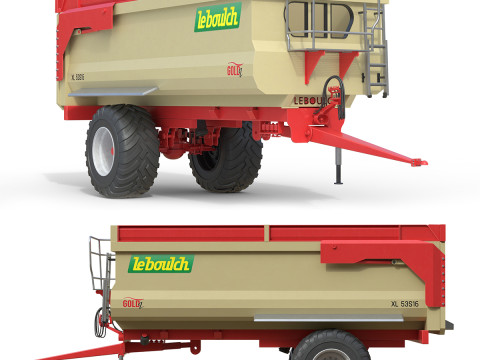 Rimorchio ribaltabile Leboulch Gold2 XL Modello 3D