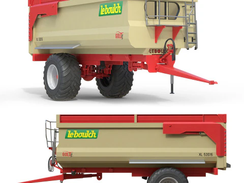 Rimorchio ribaltabile Leboulch Gold2 XL Modello 3D