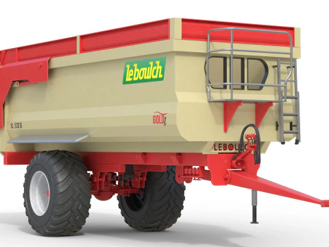 Leboulch Gold2 XL tipping trailer 3D Model